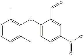 2-(2,6-dimethylphenoxy)-5-nitrobenzaldehyde 구조식 이미지
