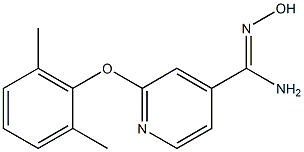 2-(2,6-dimethylphenoxy)-N'-hydroxypyridine-4-carboximidamide 구조식 이미지