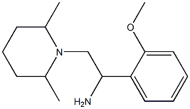 2-(2,6-dimethylpiperidin-1-yl)-1-(2-methoxyphenyl)ethanamine Structure