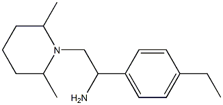 2-(2,6-dimethylpiperidin-1-yl)-1-(4-ethylphenyl)ethan-1-amine Structure
