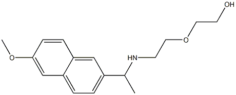 2-(2-{[1-(6-methoxynaphthalen-2-yl)ethyl]amino}ethoxy)ethan-1-ol Structure