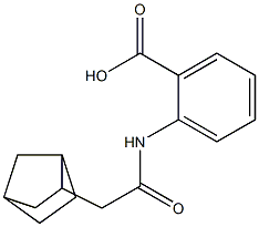 2-(2-{bicyclo[2.2.1]heptan-2-yl}acetamido)benzoic acid Structure
