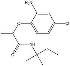 2-(2-amino-4-chlorophenoxy)-N-(2-methylbutan-2-yl)propanamide Structure