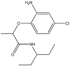 2-(2-amino-4-chlorophenoxy)-N-(pentan-3-yl)propanamide Structure