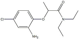 2-(2-amino-4-chlorophenoxy)-N,N-diethylpropanamide Structure