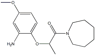 2-(2-amino-4-methoxyphenoxy)-1-(azepan-1-yl)propan-1-one Structure