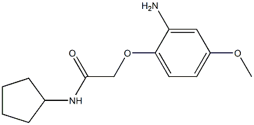 2-(2-amino-4-methoxyphenoxy)-N-cyclopentylacetamide 구조식 이미지