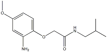 2-(2-amino-4-methoxyphenoxy)-N-isobutylacetamide Structure