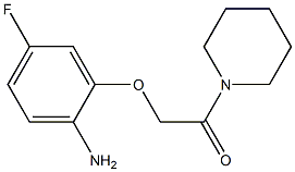 2-(2-amino-5-fluorophenoxy)-1-(piperidin-1-yl)ethan-1-one Structure