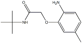 2-(2-amino-5-methylphenoxy)-N-(tert-butyl)acetamide 구조식 이미지