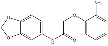 2-(2-aminophenoxy)-N-(2H-1,3-benzodioxol-5-yl)acetamide 구조식 이미지