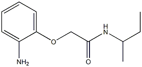 2-(2-aminophenoxy)-N-(sec-butyl)acetamide Structure