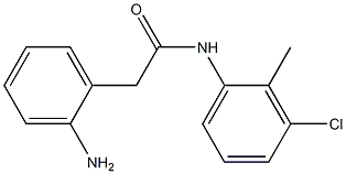 2-(2-aminophenyl)-N-(3-chloro-2-methylphenyl)acetamide 구조식 이미지