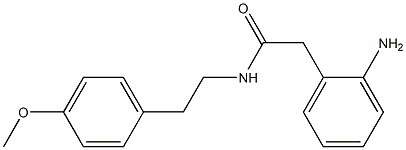 2-(2-aminophenyl)-N-[2-(4-methoxyphenyl)ethyl]acetamide 구조식 이미지