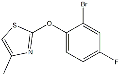 2-(2-bromo-4-fluorophenoxy)-4-methyl-1,3-thiazole Structure