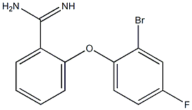 2-(2-bromo-4-fluorophenoxy)benzene-1-carboximidamide Structure