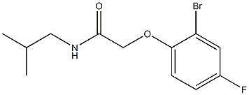 2-(2-bromo-4-fluorophenoxy)-N-isobutylacetamide 구조식 이미지
