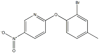 2-(2-bromo-4-methylphenoxy)-5-nitropyridine Structure