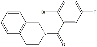 2-(2-bromo-5-fluorobenzoyl)-1,2,3,4-tetrahydroisoquinoline Structure