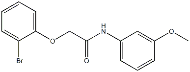 2-(2-bromophenoxy)-N-(3-methoxyphenyl)acetamide Structure