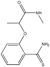 2-(2-carbamothioylphenoxy)-N-methylpropanamide 구조식 이미지