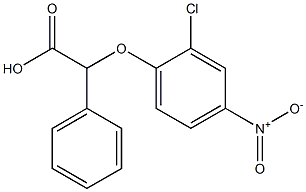 2-(2-chloro-4-nitrophenoxy)-2-phenylacetic acid 구조식 이미지