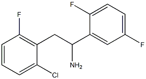 2-(2-chloro-6-fluorophenyl)-1-(2,5-difluorophenyl)ethan-1-amine 구조식 이미지