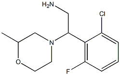 2-(2-chloro-6-fluorophenyl)-2-(2-methylmorpholin-4-yl)ethanamine 구조식 이미지