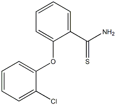 2-(2-chlorophenoxy)benzene-1-carbothioamide 구조식 이미지