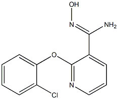 2-(2-chlorophenoxy)-N'-hydroxypyridine-3-carboximidamide Structure