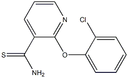 2-(2-chlorophenoxy)pyridine-3-carbothioamide 구조식 이미지