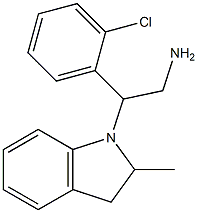 2-(2-chlorophenyl)-2-(2-methyl-2,3-dihydro-1H-indol-1-yl)ethan-1-amine Structure