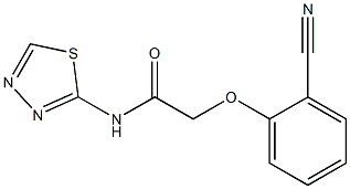2-(2-cyanophenoxy)-N-(1,3,4-thiadiazol-2-yl)acetamide Structure
