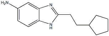 2-(2-cyclopentylethyl)-1H-1,3-benzodiazol-5-amine Structure