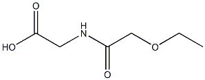 2-(2-ethoxyacetamido)acetic acid 구조식 이미지