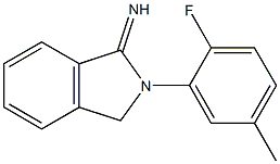 2-(2-fluoro-5-methylphenyl)-2,3-dihydro-1H-isoindol-1-imine Structure