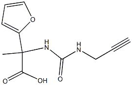 2-(2-furyl)-2-{[(prop-2-ynylamino)carbonyl]amino}propanoic acid Structure