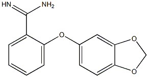 2-(2H-1,3-benzodioxol-5-yloxy)benzene-1-carboximidamide 구조식 이미지