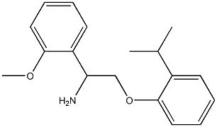 2-(2-isopropylphenoxy)-1-(2-methoxyphenyl)ethanamine 구조식 이미지