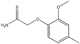 2-(2-methoxy-4-methylphenoxy)ethanethioamide 구조식 이미지