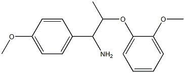 2-(2-methoxyphenoxy)-1-(4-methoxyphenyl)propan-1-amine Structure