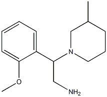 2-(2-methoxyphenyl)-2-(3-methylpiperidin-1-yl)ethanamine Structure