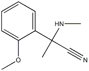 2-(2-methoxyphenyl)-2-(methylamino)propanenitrile Structure