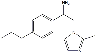 2-(2-methyl-1H-imidazol-1-yl)-1-(4-propylphenyl)ethanamine Structure