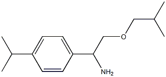 2-(2-methylpropoxy)-1-[4-(propan-2-yl)phenyl]ethan-1-amine Structure