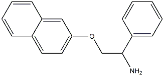 2-(2-naphthyloxy)-1-phenylethanamine Structure