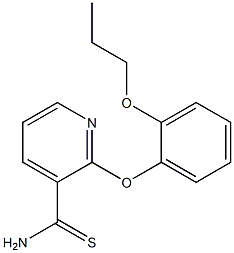 2-(2-propoxyphenoxy)pyridine-3-carbothioamide 구조식 이미지