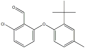 2-(2-tert-butyl-4-methylphenoxy)-6-chlorobenzaldehyde 구조식 이미지