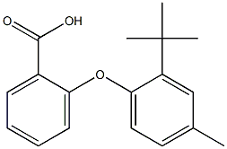 2-(2-tert-butyl-4-methylphenoxy)benzoic acid Structure