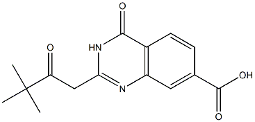 2-(3,3-dimethyl-2-oxobutyl)-4-oxo-3,4-dihydroquinazoline-7-carboxylic acid 구조식 이미지